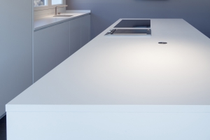 white kitchen-top